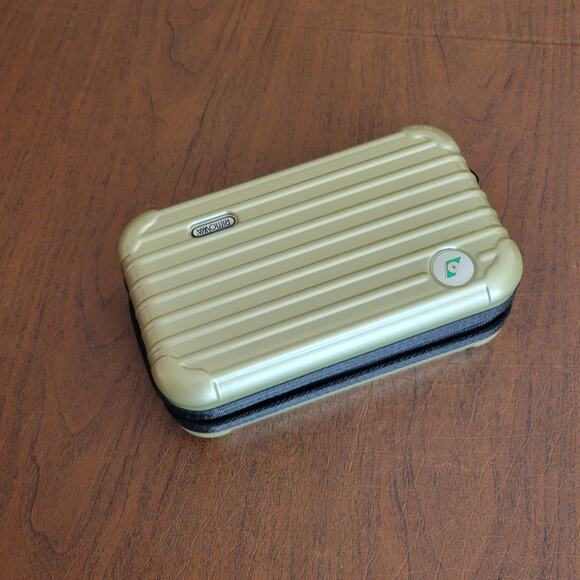 RIMOWA EVA AIR Olive Light Green Travel Case Amenity Toiletry Kit Pouch Only K - Picture 8 of 10